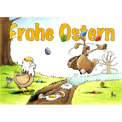 Ostern, Osterhase, Henne, Eier